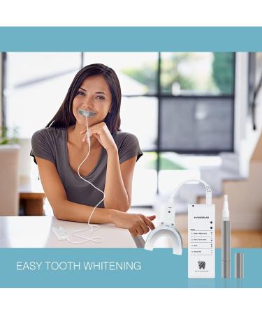 Hangsun Teeth Whitening Kit with Sonic Gel Pen and 20 Minutes Auto Timer - Professional Home Dental Care for Removing Stains from Coffee and Smoking - Buy Online on GoSupps.com