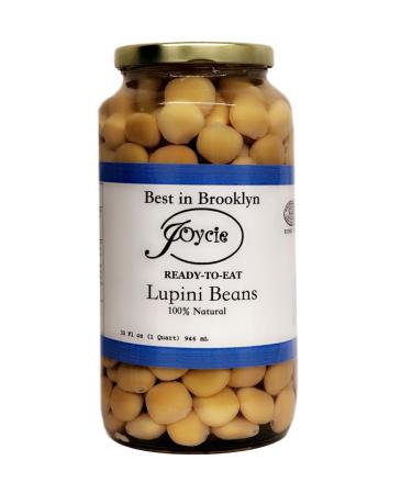 Joycie Ready To Eat Lupini Beans 32 OZ Jar (Pack of 6) 32 Fl Oz (Pack of 6)