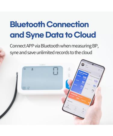 HubiCare Automatic Blood Pressure Monitor - Portable Digital BP Machine for Home Adjustable Cuff 3 User Modes Bluetooth & App Data for iOS/Android - International Shipping Available - Buy Online on GoSupps.com