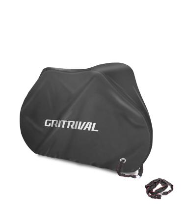 GRITRIVAL Bike Covers Outdoor Storage Waterproof It has Three Colors and Two Sizes The Bicycle Cover is Equipped with a Bike Rack Chain Lock Black Large