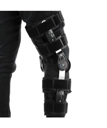 CUEI Adjustable Hinged Knee Brace for Post-Op Recovery | Orthopedic Stabilizer for Meniscus Tear | Flexible Support for Right & Left Leg - Buy Online on GoSupps.com