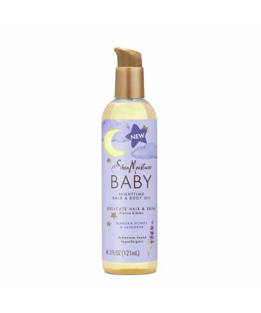 SheaMoisture Baby Hair and Body Oil for Delicate Hair and Skin Manuka Honey and Lavender Nighttime Hair and Skin Care Regimen 4.1 oz - Buy Online on GoSupps.com