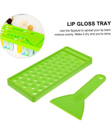 Mikinona Lip Balm Base Lip Balm Holder 50 Lipstick Filling Mold Crafting Supplies Plastic Manual Lip Gloss Making Kit Lipstick Filling Tray - Buy Online on GoSupps.com