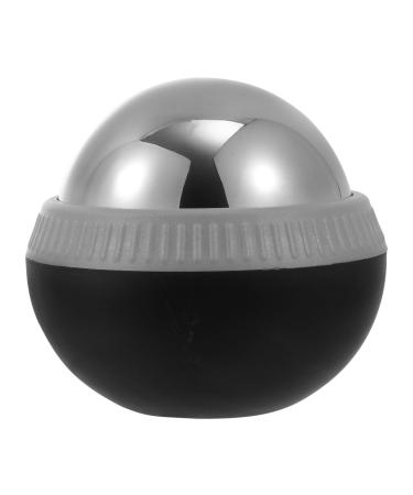 Magiclulu 1stk Massage ball made of stainless steel hot and cold massage roller Hot Massage Balls Massageball Massage ball Multifunctional tool Yoga fitness ball Muscle relaxation ball Hand 8.3x7.5x7cm black