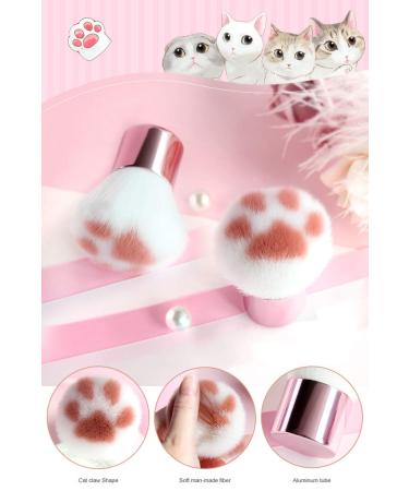 Tabanlly Mini Cat Paw Makeup Brush - Cute Foundation & Concealer Brush for Flawless Blush | International Shipping - Buy Online on GoSupps.com
