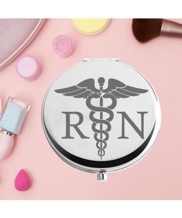 KEYCHIN Registered Nurse Pocket Mirror RN Nurse Gifts Compact Makeup Mirror For RN Nurse Graduation Rn Mirror - Buy Online on GoSupps.com