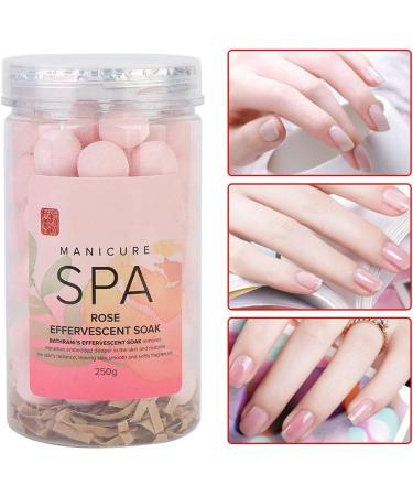 Rose Nail Manicure SPA Effervescent Soak Ball - Remove Dead Skin, Moisturize, and Soften Cuticles for a Perfect Manicure - Buy Online on GoSupps.com