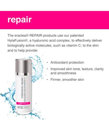 Eraclea Intensive Repair Vitamin C Serum with Hyaluronic Acid & Peptides - Anti-Aging Face Serum for Radiant Skin Reduces Wrinkles All Skin Types (1 fl oz) | International Shipping - Buy Online on GoSupps.com