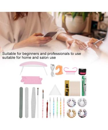 Nail Light Nail Art Dotting Pen for Home Nail Salon Extension Gel Set with Portable USB Nail Polish Dryer - Buy Online on GoSupps.com
