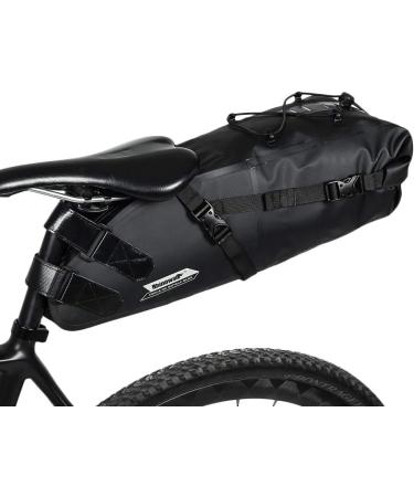 Waterproof Bicycle Saddle Bag 10L - Black | Rainproof Seat Bag for Mountain & Road Bikes - Professional Cycling Accessories - Buy Online on GoSupps.com