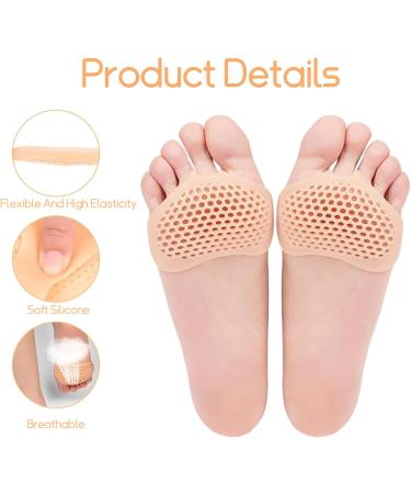 8 Silicone Forefoot Pads - Gel Cushions for Men & Women | Relief from Foot Pain & Metatarsal Support - Buy Online on GoSupps.com