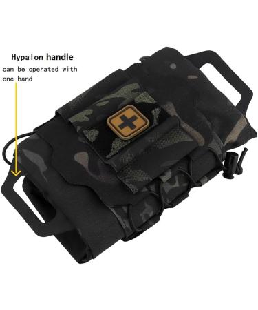Tactical Military Pocket MOLLE Fast First Aid Belt Bag | Survival Med Roll Carrier with Hypalon Handle - BCP - Buy Online on GoSupps.com