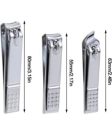 HCHGJKN Nail Clippers Manicure Kits Stainless Steel Beauty And Health Nail Cutter Pedicure Tools Nail Clippers Finger Toe Nail Nipper(M) - Buy Online on GoSupps.com