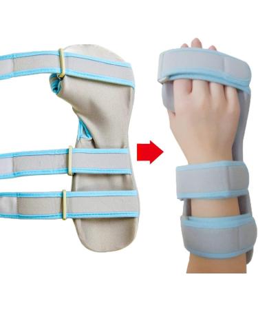 ORANDESIGNE Left Hand Resting Splint - Night Wrist Thumb Immobilizer for Pain Tendinitis Sprain Fracture Arthritis & Dislocation Support - Buy Online on GoSupps.com