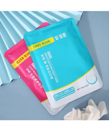 Hydratant Main Pied Exfoliant Peau Morte limination des Callosit s R paration de la Peau Soin Hydratant des Mains pour S che et Rugueuse Jaune Fonc S rum V g tal (2 paires de fr res et 1 unit (Lot de 1)