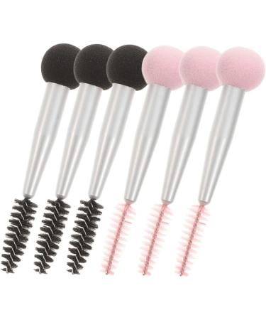 Baluue 12 Pcs Sponge Makeup Brush Makeup Sponge Eyebrow Sponge Brush Make up Sponge Mascara Aluminum Tube - Buy Online on GoSupps.com