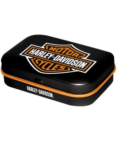 Nostalgic Harley-Davidson Retro Pill Vintage Gift for Bikers with Peppermint Dragees | 4x6x1.6 cm - Buy Online on GoSupps.com