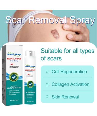 Advanced Scar Removal Spray - Medical Grade Treatment for Acne Scars and Dark Spots - Gentle Skin Care (5PCS) - Buy Online on GoSupps.com