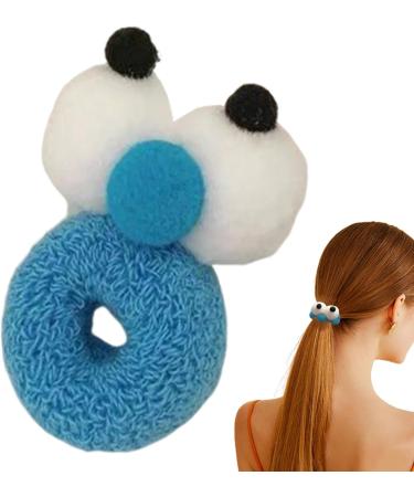 Shurzzesj Funny Hairband Hair Scrunchies | Big Eyes Funny High Elasticity Hair Ties No-Slip Grip For Women Girls For All Occasions Blue - Buy Online on GoSupps.com