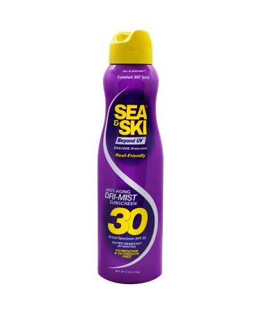 SEA & SKI Beyond UV  Anti-Aging SPF 30 Reef Friendly Continuous Spray 360  Sunscreen  6 OZ (1)