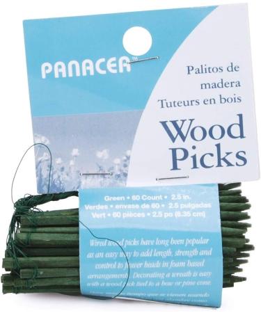 Panacea Wood Picks 2.5 - 60 Pack | Eco-Friendly Crafting Supplies - Buy Online on GoSupps.com