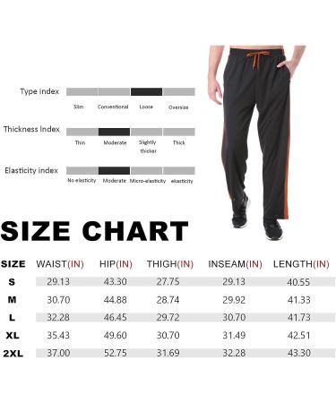 Men's Lightweight Orange Sweatpants with Zipper Pockets - Large Size for Workout, Jogging, Gym, Running | Open Bottom Training Pants - Buy Online on GoSupps.com