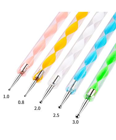 5PCS Dotting Pen Set - Rhinestone Nail Art Tools for Dots & Marbleizing | Perfect for Creative Nail Designs - Buy Online on GoSupps.com