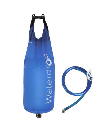 Waterdrop Gravity Water Bag for Camping, Travel, Backpacking, Hiking and Emergency, Compatible with Water Filter Straw, Flex Foldable, 1.5 Gal Bag