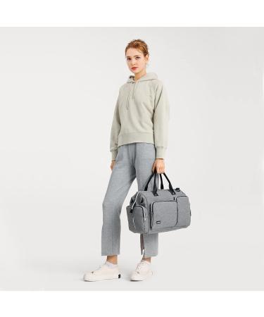 Kono Baby Changing Bag Nappy Diaper Bags for Mom and Dad Large Travel Tote Messenger with Changing Mat Grey - Buy Online on GoSupps.com