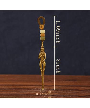 2 Pieces Brass Ear Spoon & Mini Shovel Pendant Charms - Vintage Mini Spoons with Keychain (goddessA) - Buy Online on GoSupps.com
