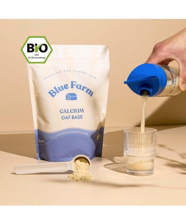 Buy Blue Farm Oat Base Calcium - Organic Vegan Lactose-Free & Gluten-Free | 400g | Eco-Friendly & 90% Less Packaging Waste | Mix Your Own Up to 4 Liters - Buy Online on GoSupps.com