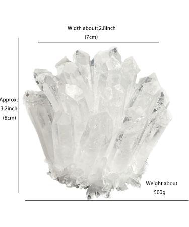 Natural Crystal Rough Natural Clear Quartz Cluster Geode Reiki Specimen Collection Decoration Gift - Buy Online on GoSupps.com