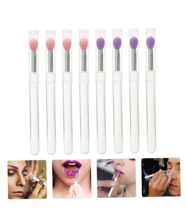 8PCS Silicone Makeup Brush Set - Eyeshadow & Lipstick Applicator | Ideal for Lip Masks & Makeup Application - Buy Online on GoSupps.com