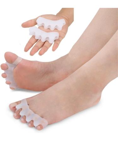 Xwanli 2 Pairs Silicone Hallux Valgus Toe Separators - Friction Protection & Foot Bandage for Optimal Comfort - Buy Online on GoSupps.com