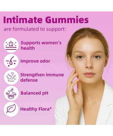 Faizalybova Her Juicy Feminine Probiotics Gummies with Slippery Elm Tropical Pineapple Flavor | Supports ph Balance for Women Digestive & Immune Health | 60 Gummies (1 Pack) - Buy Online on GoSupps.com