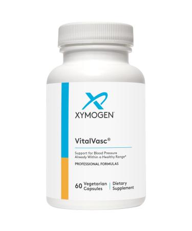 XYMOGEN VitalVasc - Grape Seed & Olive Leaf Extract Capsules -Supplements with Antioxidant Support - Gluten Free, Vegan + Non GMO (60 Caps)