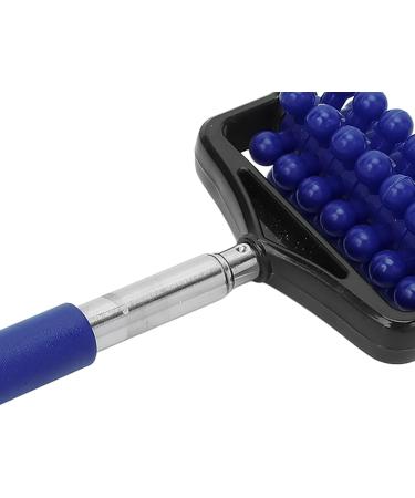 Shop Navy Blue Yoga Massage Tab - Granular Body Massager for Men & Women | Telescopic Neck Leg Back Relief - Buy Online on GoSupps.com