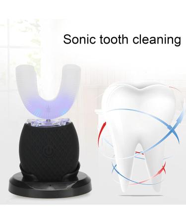 Electric Toothbrush Adults Portable Ultrasonic U-Shaped Toothbrushes for Teeth Whitening 360 Whole Mouth Cleansing Hands free Gums Care Sonic Toothbrushes Rechargeable IPX7 Waterproof - Buy Online on GoSupps.com