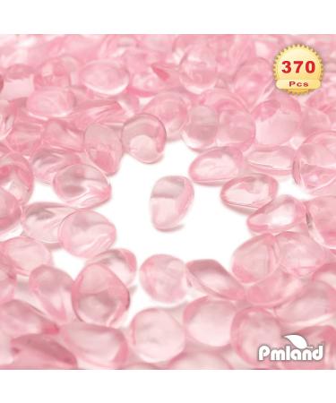 PMLAND 370 PC 16mm Clear Acrylic Stones Table Scattering Wedding Bridal Baby Shower Decorations Soft Pink - Buy Online on GoSupps.com