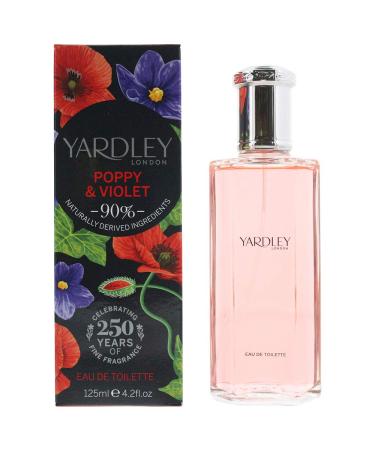 Yardley of London Poppy & Violet Eau de Toilette 125ml Poppy & Violet 4.2 Fl Oz (Pack of 1)