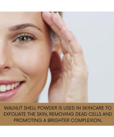 mGanna 100% Natural Walnut Shell Powder (Mesh Size 60-80) 0.5 LBS / 227 GMS for Gentle Skin Exfoliation Scrubs and Face Masks - Buy Online on GoSupps.com
