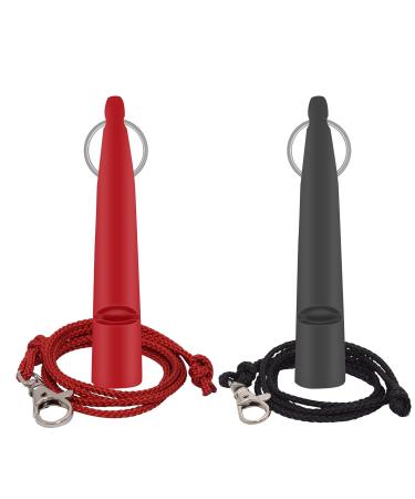 Karjiaja 2 pieces of dog whistle with pipe band training pipe dogs loud and extensive dog training & education dog accessories audible with standardized frequency for dog education