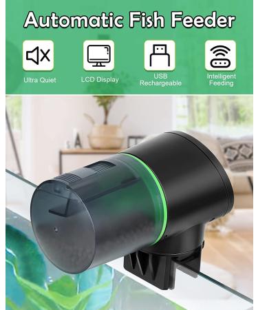 Petbank Rechargeable Automatic Fish Feeder with USB Charger - CY-009 Fish Food Dispenser for Aquarium - Buy Online on GoSupps.com