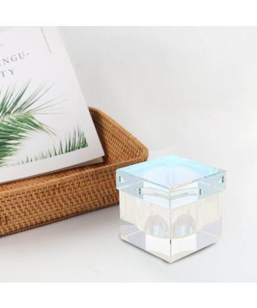 Nail Art Acrylic Liquid Powder Dappen Dish with Lid Clear Glass Crystal Cup Glassware Tools Glass Dappen Dish Nail Art Equipment - Buy Online on GoSupps.com