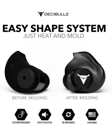 Decibullz Custom Molded Security Radio Surveillance Earpiece Set - Thermo-Fit Design for Clear Acoustic Tube Radios - Buy Online on GoSupps.com