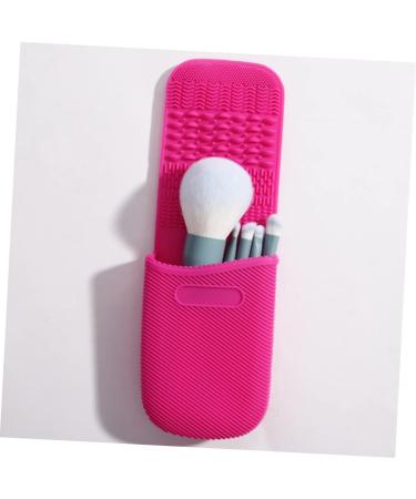 FRCOLOR 3pcs Makeup Brush Cleaner Set - Silicone Scrubber Mat & Brush Holder for Eye Shadow & Makeup Brushes - Perfect Tool for Easy Cleaning & Drying - Buy Online on GoSupps.com