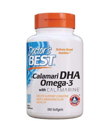 Doctor's Best Calamari DHA 500 with Calamarine 500 mg 180 Softgels