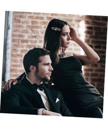 minkissy 1pc Spring Clip Girls Hair Clip Fashion Hairpin Rhinestone Hairpin Bridal Hair Jewelry Alloy Hairpin Women Accessories Bangs Clips Bobby Glass Crystal Vintage Bride 9X3X2CM Pattern F48-10 - Buy Online on GoSupps.com