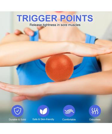 Uraqt Fascia Massage Ball Set - Hedgehog Balls for Muscle Relief | Blue & Orange - Buy Online on GoSupps.com