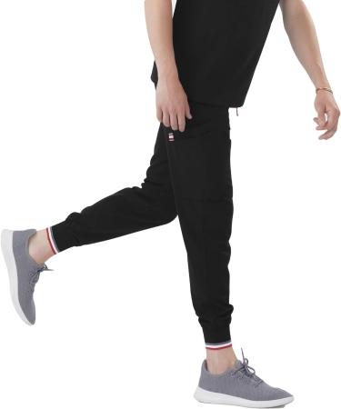 Mediclo Men's Kodiak Jogger Scrub Pants - Eco-Friendly Sustainable Fabric, 10 Pockets, Tapered Leg, Black (Medium) - Buy Online on GoSupps.com